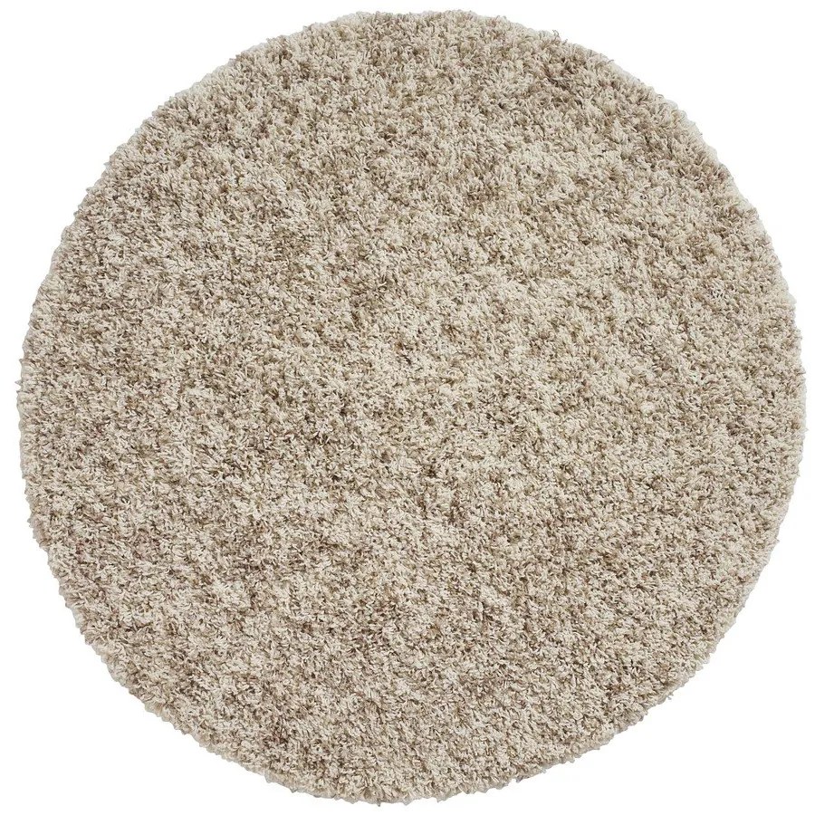 Covor Think Rugs Vista, ø 133 cm, crem