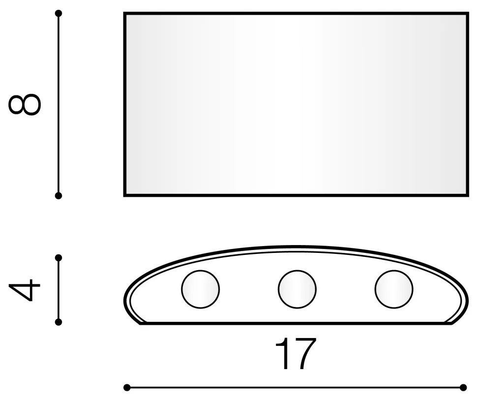 Aplica LED moderna de exterior ambientala IP54 GINNA 3 neagra ZZ AZ3484