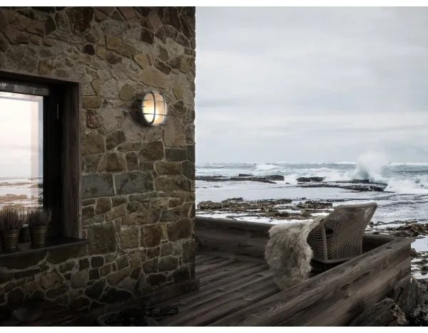 Nordlux - Aplica de perete pentru exterior POLPERRO, 1xE27/12,5W/230V, IP64, gri