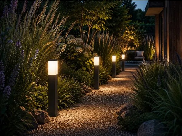 Lampă de exterior SOPPA 1x E27/60W/230V, 65 cm, IP44, antracit