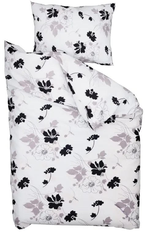 Lenjerie de pat din bumbac Culoare alb-negru, TAPET Dimensiune lenjerie de pat: 70 x 90 cm | 140 x 220 cm