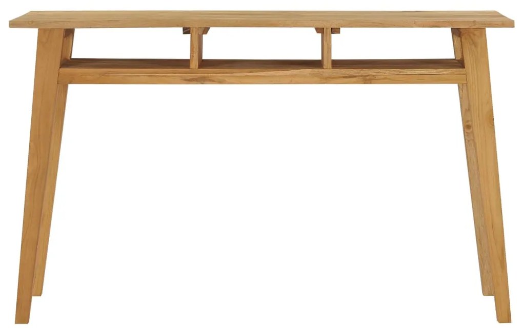 288846 vidaXL Masă consolă, 120 x 35 x 75 cm, lemn masiv de tec