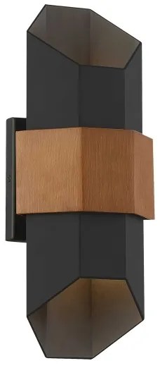 Aplică LED pentru baie Quoizel QZ-CHASM-M-BKW CHASM 2xLED/5,5W/230V IP44