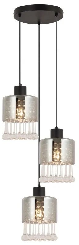 Lustra 3L design modern Hendry negru