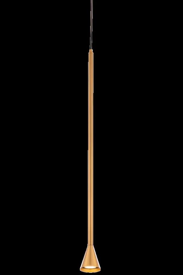 Pendul modern auriu liniar din metal Maytoni Arrow