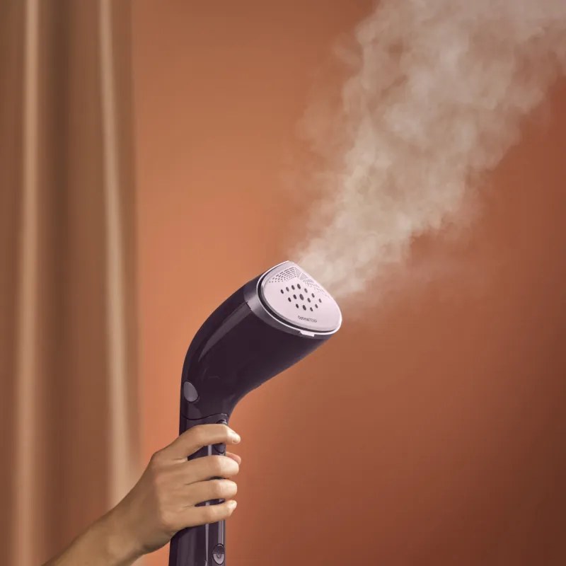 Fier de călcat cu abur Philips STH7050/30, 1500W, 100 + 200 ml, 28 g/min, OptimalTEMP, Cap reglabil, 2 niveluri de abur, Accesorii, Negru/violet