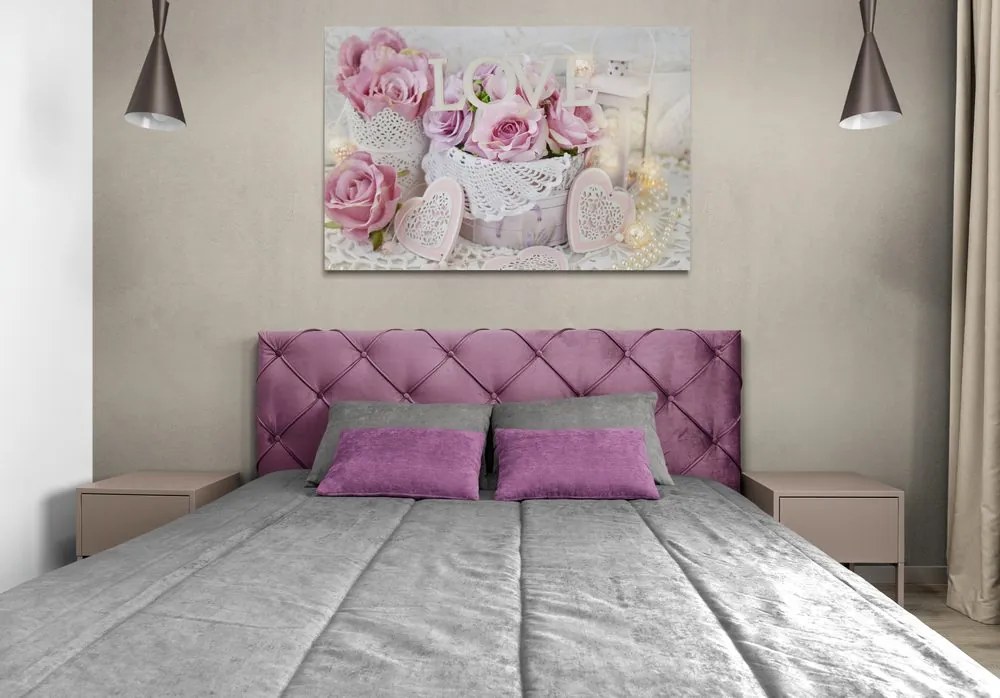 Tablou decor romantic în stilul vintage