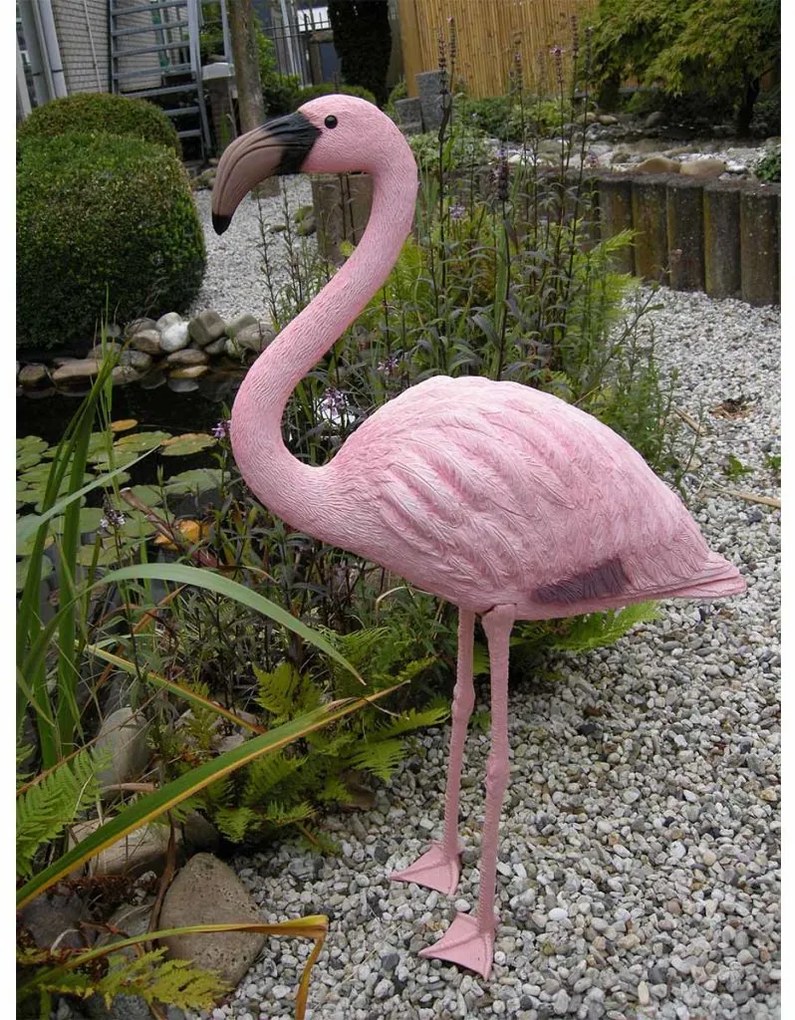 Ubbink Ornament de iaz de gradina flamingo, plastic