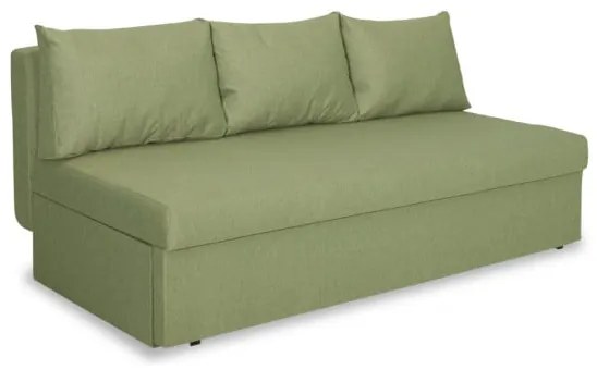 Canapea Extensibila Cu Lada Depozitare Vario, Verde, 191 x 98 x 80 Cm