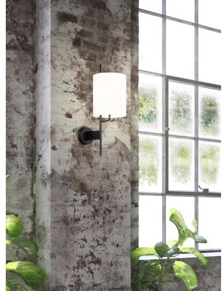 Lampă de perete TOKYO 1xE27/40W/230V neagră/albă