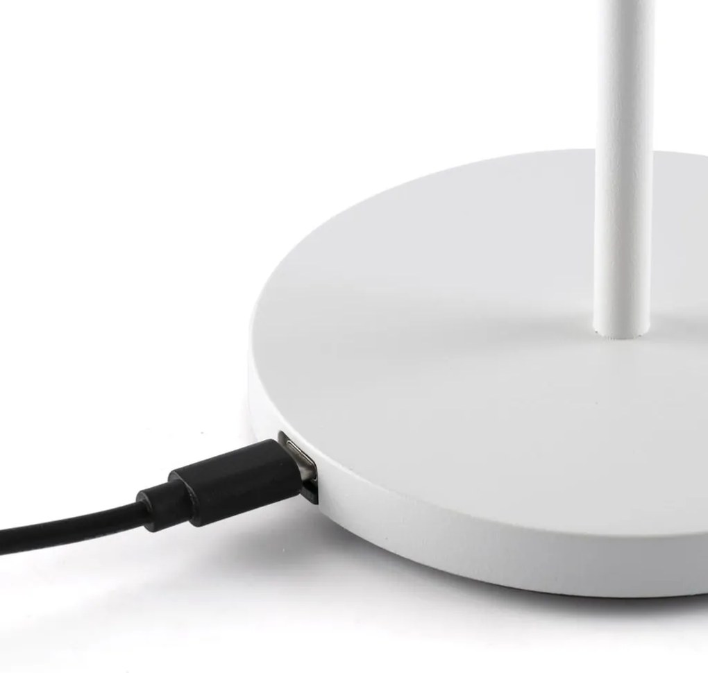 Lampa de exterior portabila IP54 MAVIS 200 alba