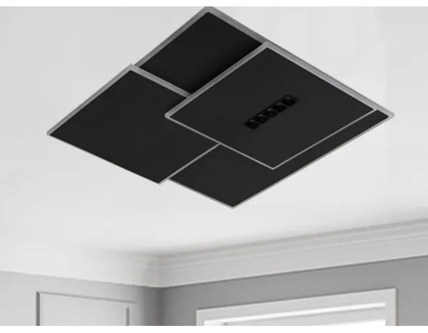 Plafonieră LED dimabilă LED/95W/230V 3000-6500K negru + telecomandă