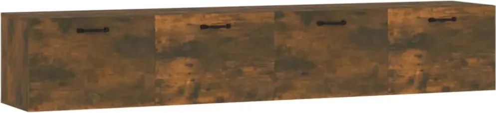 vidaXL Dulapuri de perete 2 buc. stejar fumuriu 100x36,5x35 cm lemn