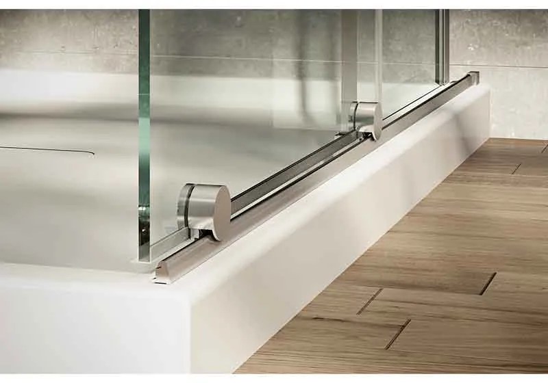 Paravan de dus tip Walk-in Mediterraneo Vario crom sticla securizata 8 mm 120 cm