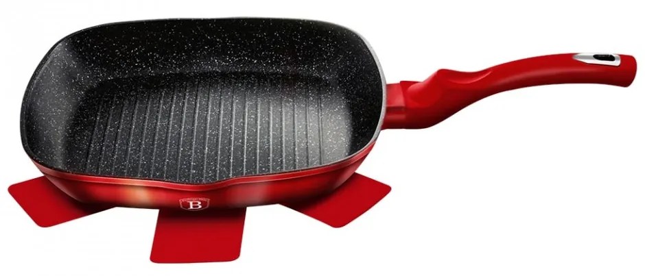 Tigaie Grill 28 cm Burgundy Metallic Line Berlinger Haus BH 1271N