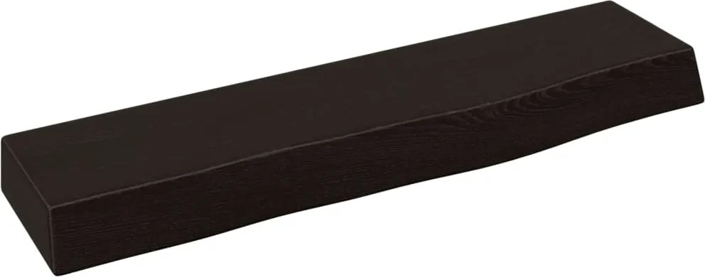 vidaXL Raft de perete maro închis 40x10x4 cm lemn masiv stejar tratat