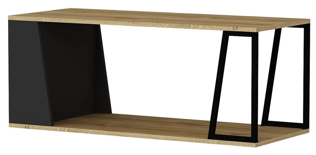 Măsuță de cafea Nidupe 2 (stejar zafir + negru) . 1093295