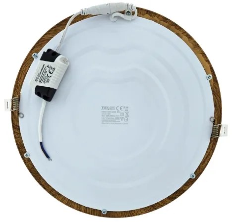 Corp de iluminat LED încastrat CIRCLE LED/24W/230V 4200K 29,6 cm maro