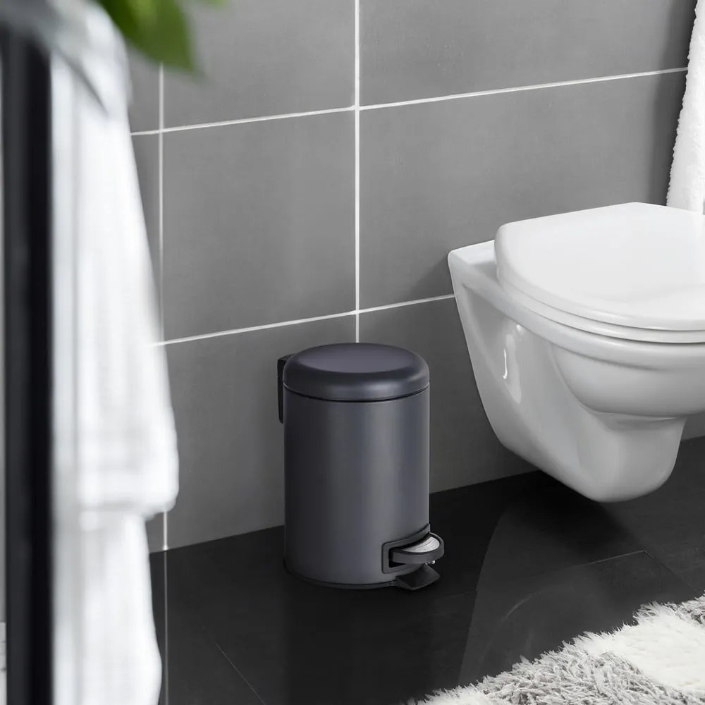 Coș deșeuri Wenko Leman, 3L, negru