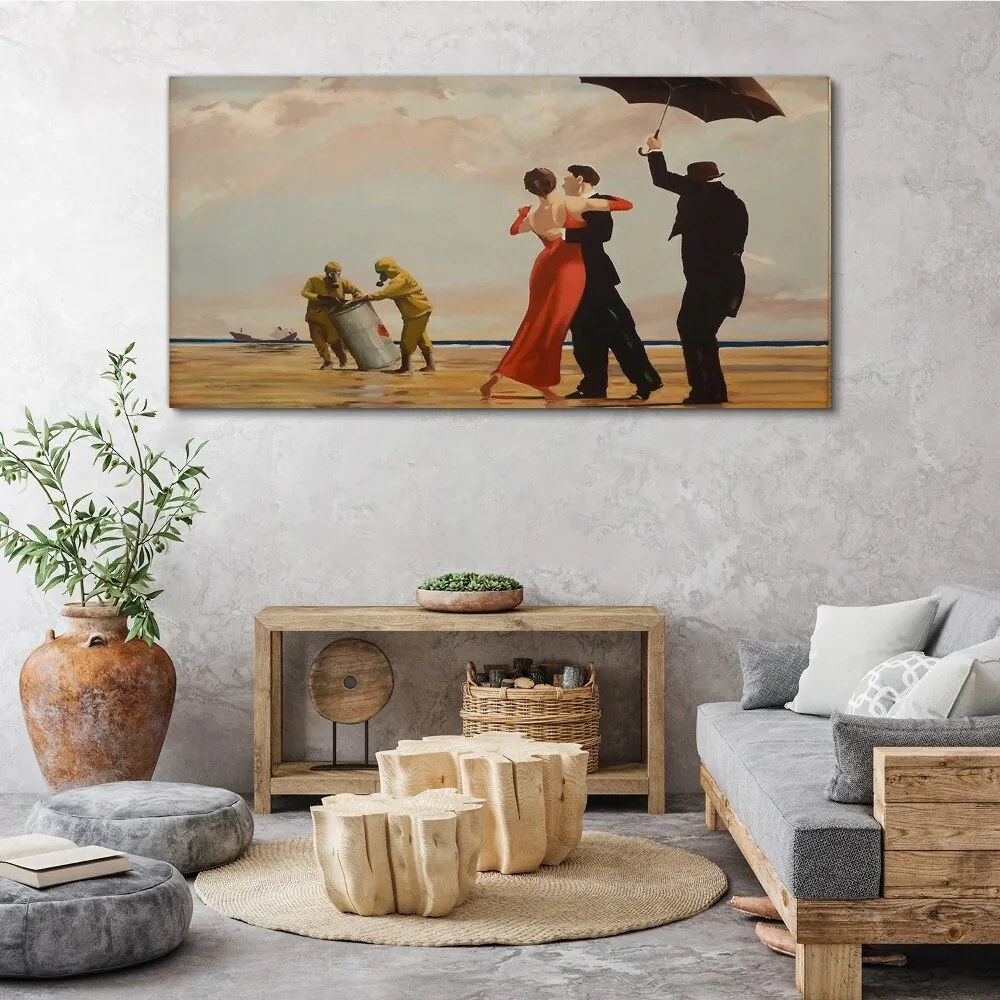 Tablou canvas Salvare pe plajă Banksy