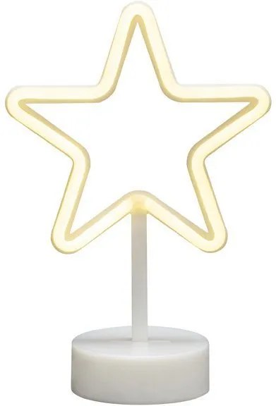 KONSTSMIDE LED Decoratiune de Craciun STEA alba 18.8/10/28.5 cm