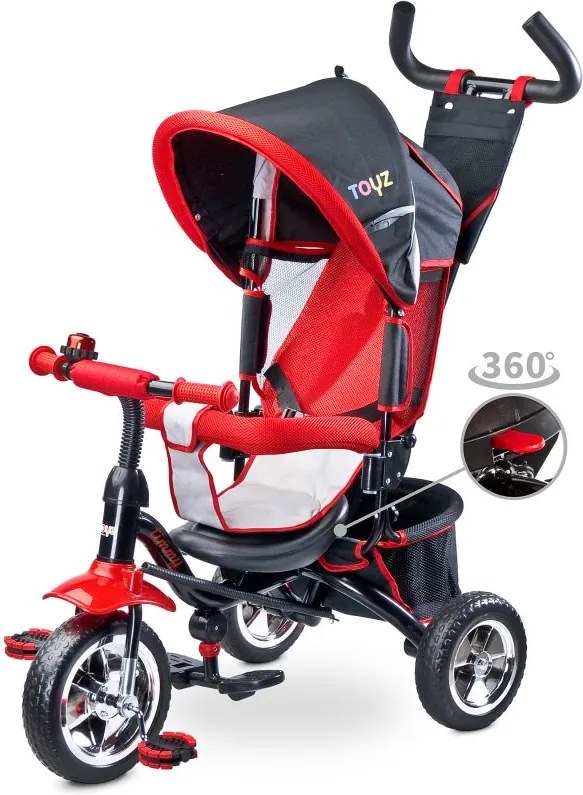 Tricicleta pentru copii cu scaun reversibil Toyz Timmy Red