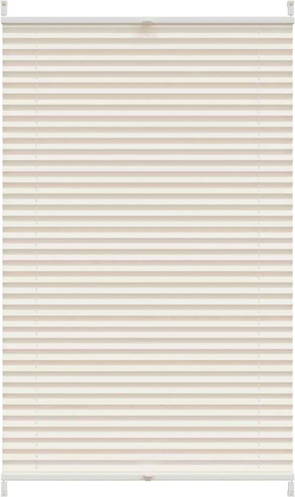 vidaXL Jaluzea plisată, crem, 90x100 cm