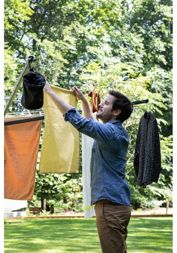 Uscător de rufe gri antracit pentru grădină 50 m Lift-O-Matic – Brabantia