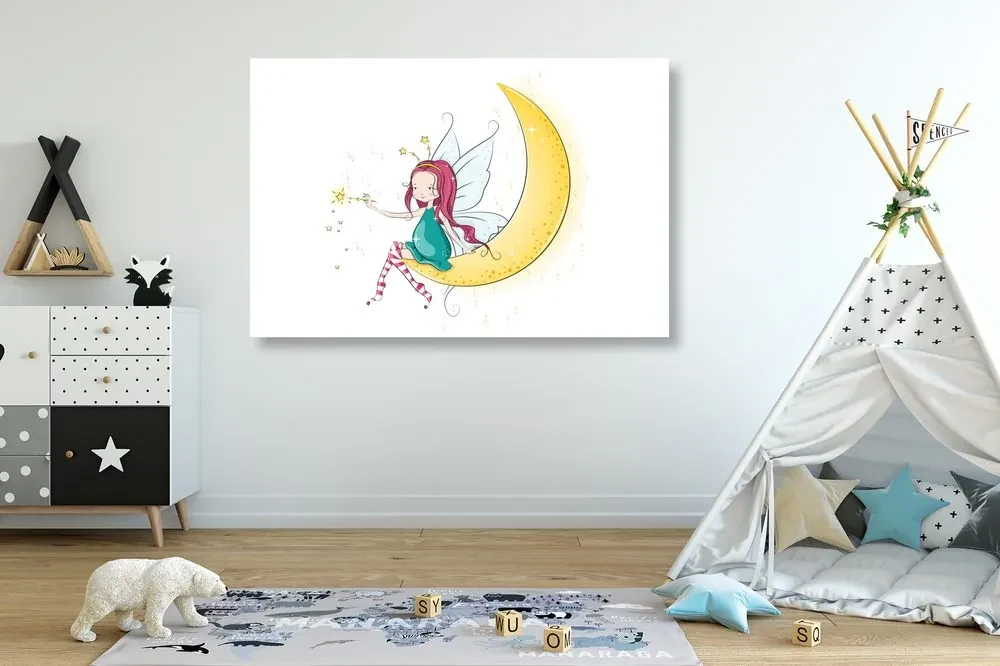 Tablou zâna magică pe lună