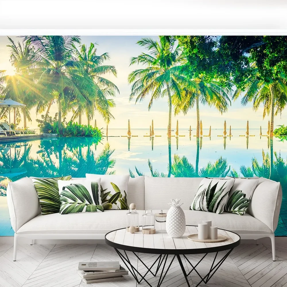 Fototapet Palms Pool
