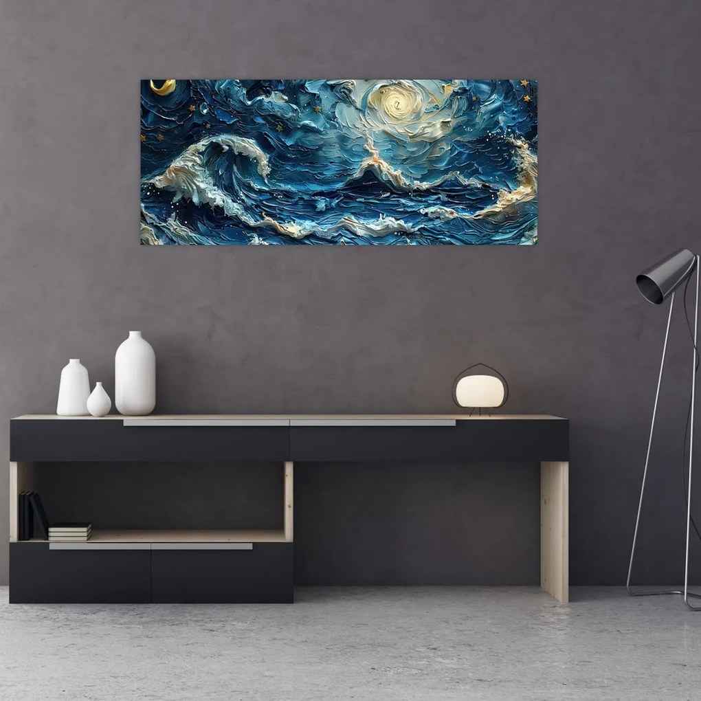 Tablou - Pictura cerului și a mării (120x50 cm)