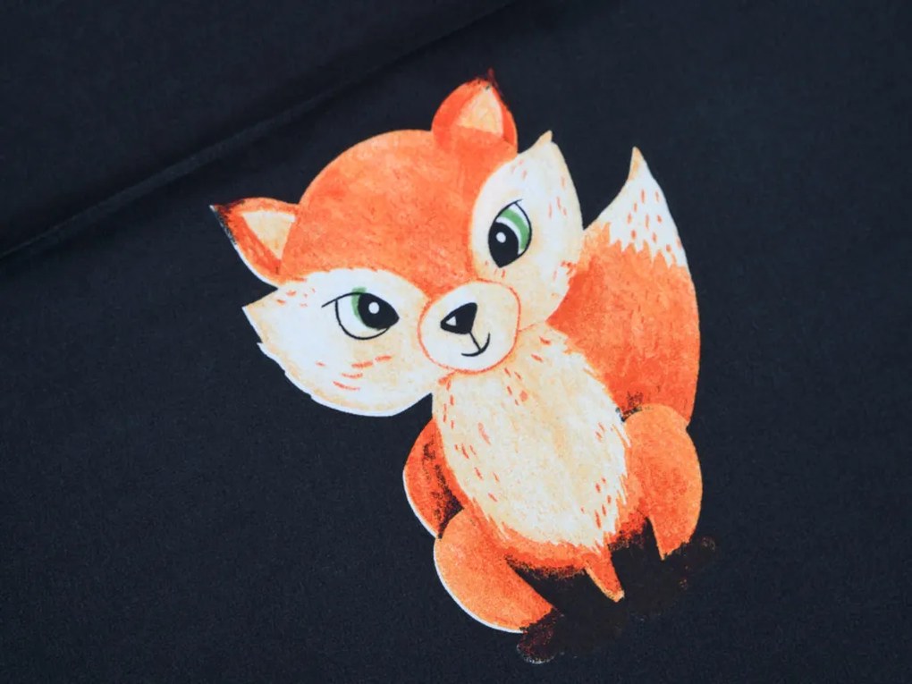 Lenjerie de pat din microfibra FOXES neagra Dimensiune lenjerie de pat: 2 buc 70 x 80 cm | 160 x 200 cm