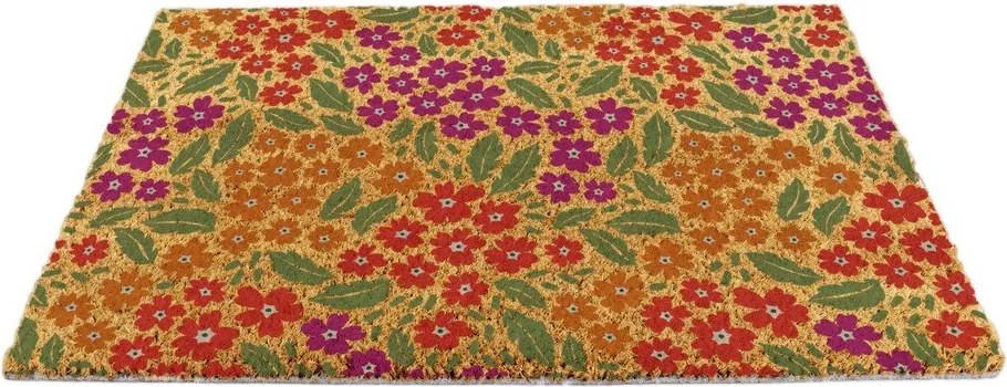 Covoraș de intrare din fibre de nucă de cocos 40x60 cm Floral – Artsy Doormats