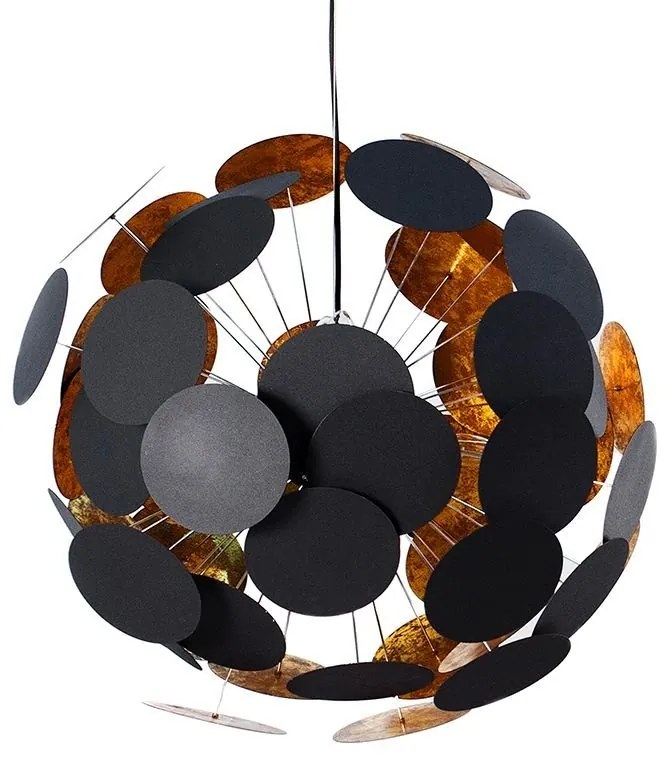 Lustra design modern Infinity negru/ auriu A-36226 VC
