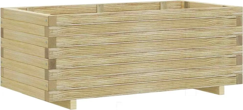 vidaXL Strat înălțat, 100 x 50 x 40 cm, lemn, dreptunghiular