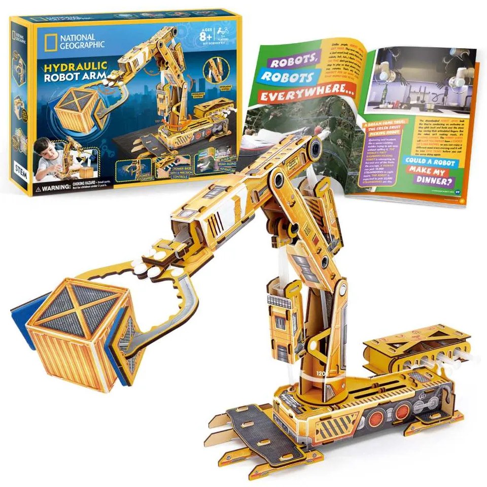 CUBIC FUN - PUZZLE 3D BRAT ROBOTIC HIDRAULIC 185 PIESE - CUBIC FUN (CUDS1092h)