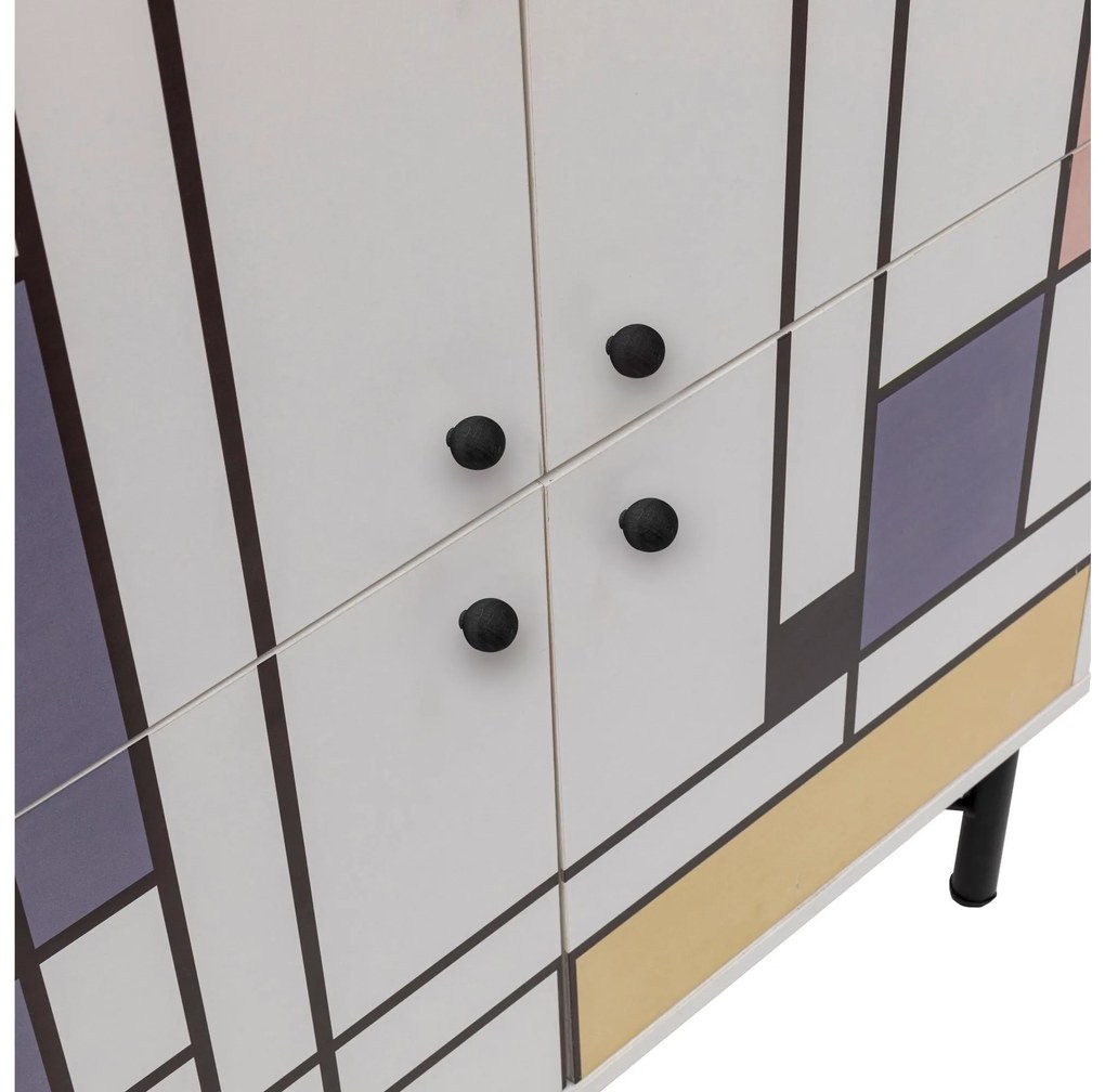 Dulap Mozaic (Alb + Maro + Purple + Galben). 1088504