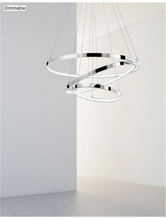 Lustra LED dimabila, design modern Aria