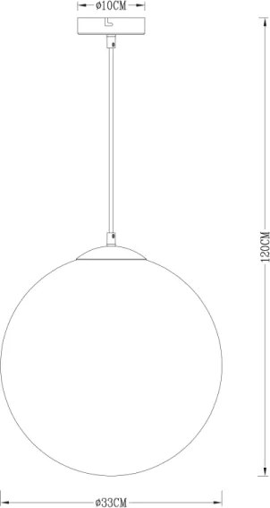 Globo 15864 - Lustră pe cablu VARUS 1xE27/40W/230V