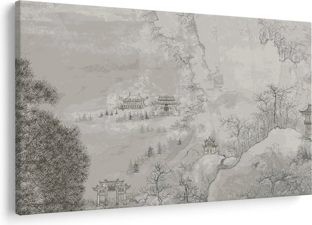 Tablou - Peisaj chinezesc (90x60 cm)