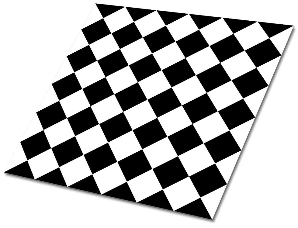 Panouri de vinil PVC Tabla de șah diagonală