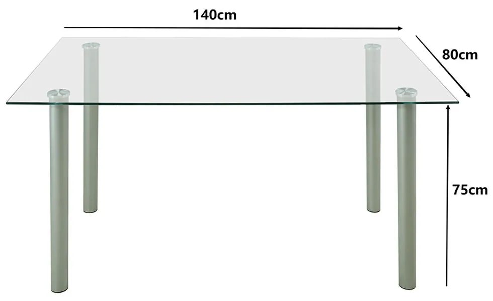 Set de masă Midori 6+1 gri