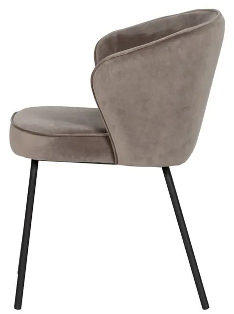 Set de scaune de sufragerie bej 2 buc. tapițat Admit – WOOOD