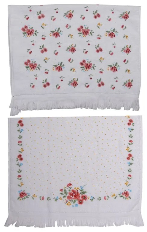 Set 2 prosoape bucatarie Flowers 40x66 cm