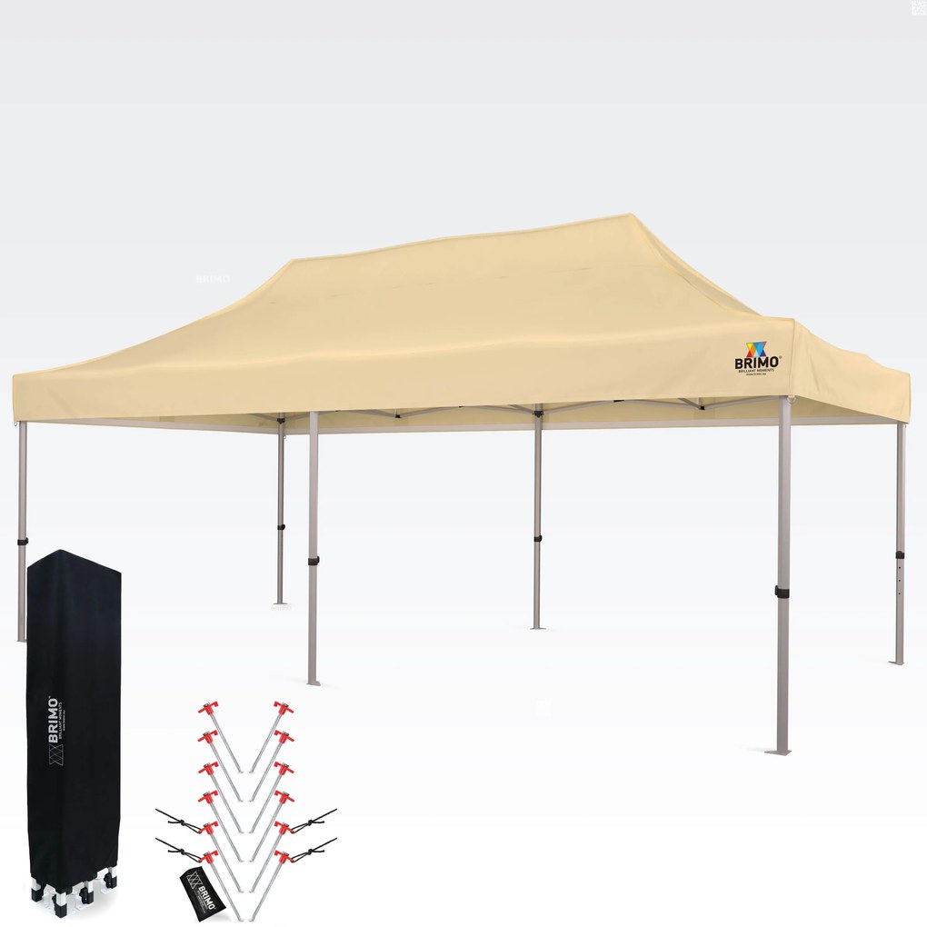 Cortină tip cort 3x6 ALU fără pereți - Cadru din aluminiu, impermeabil - fără pereți - Bej