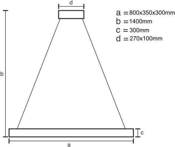 Lustră LED dimabilă pe cablu LED/100W/230V 3000-6500K auriu + telecomandă