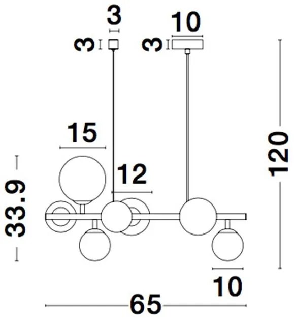 Lustra moderna cu 7 surse de lumina ODILLIA