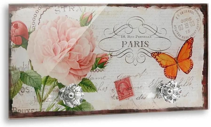 Cuier de perete cu 2 cârlige Versa Papillonn Paris