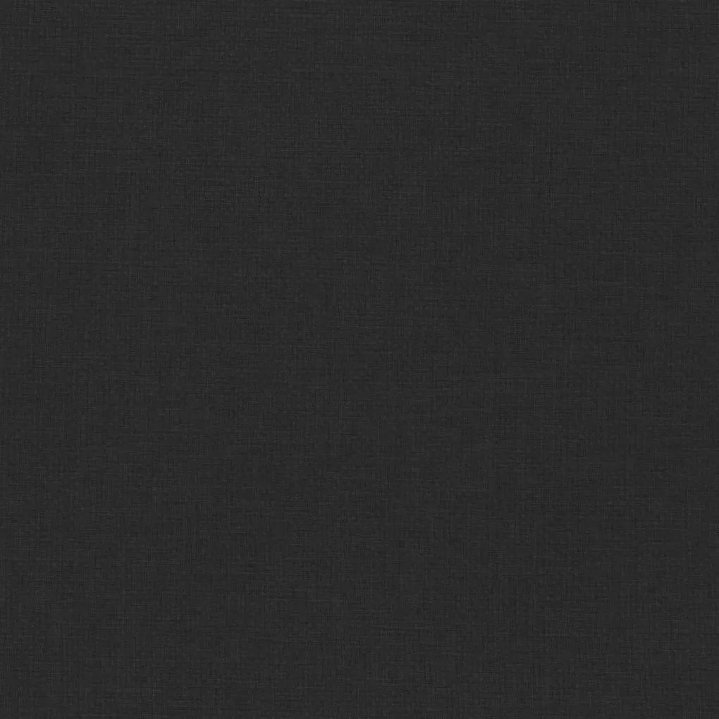 Scaune de bucatarie pivotante, 4 buc., negru, textil 4, Negru