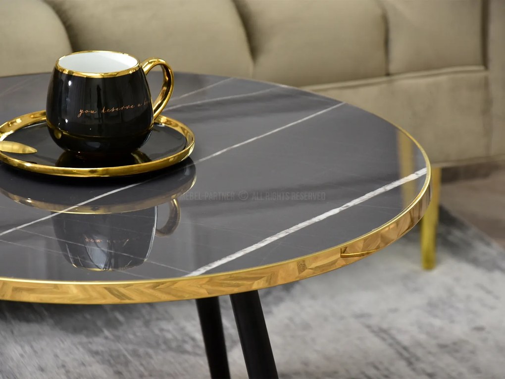 Măsuță de cafea Zoya Xl (grafit + negru). 1111717
